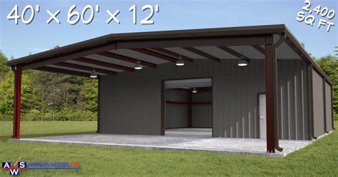 40x60 prefab metal building kit